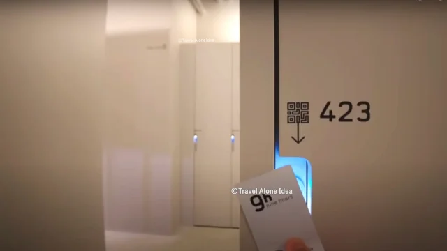 9h nine hours 호텔 라커룸 사진